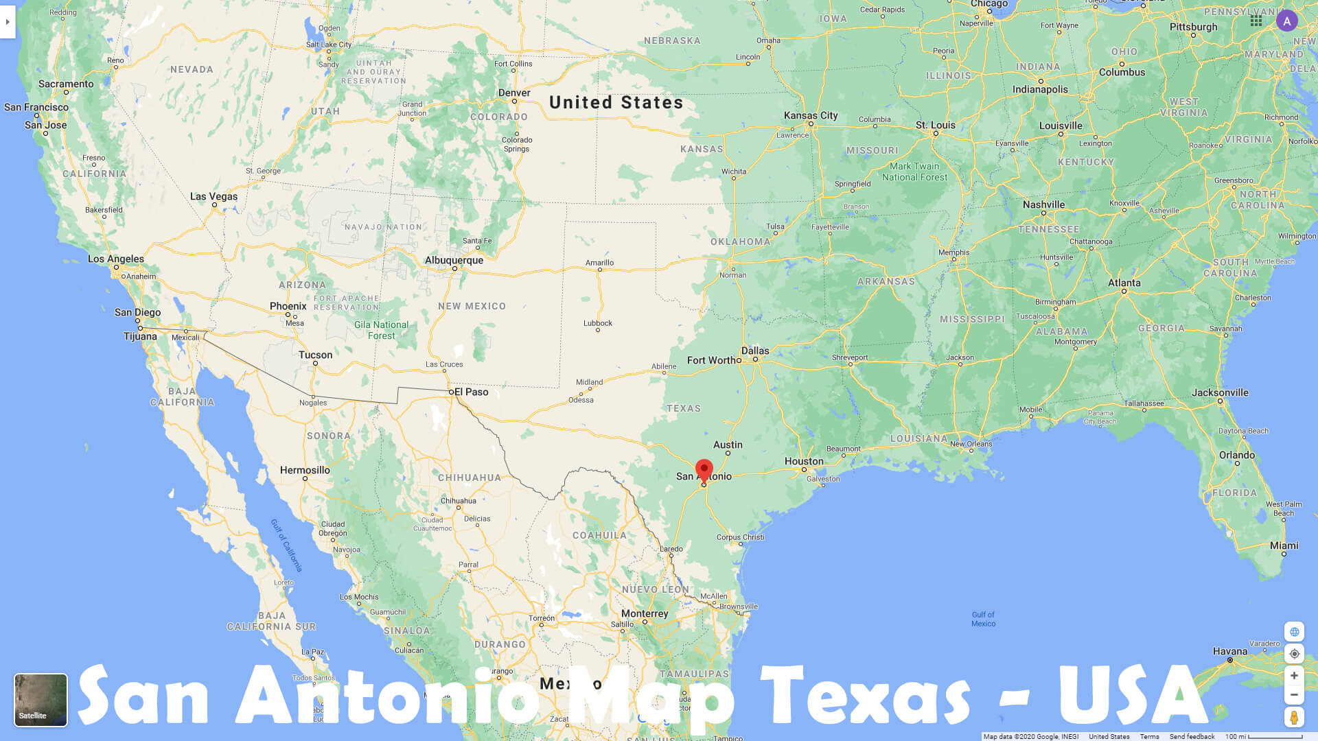 San Antonio Carte Texas   EUA